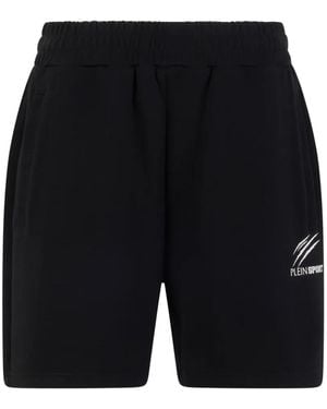 Philipp Plein Logo-Embossed Shorts - Black
