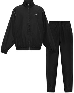 Lacoste Logo-Patch Tracksuit - Black