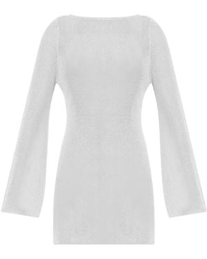 Bondeye Long Sleeve Beach Dress - White