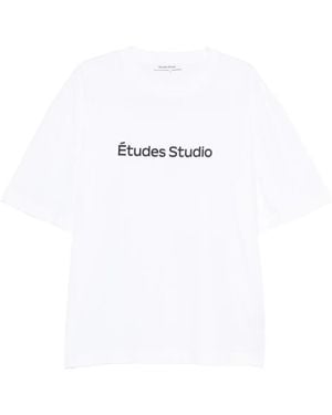 Etudes Studio Logo-Print T-Shirt - White