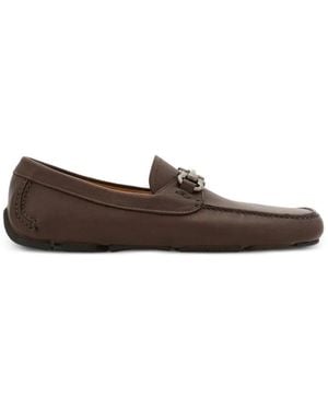 Ferragamo Loafer Mit Gancini Ornament - Braun