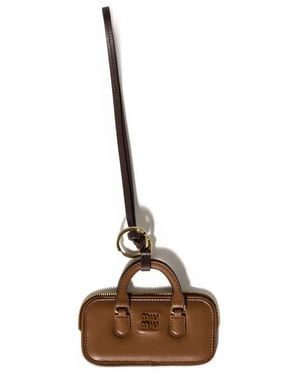 Miu Miu Arcadie Schlüsselanhänger - Braun