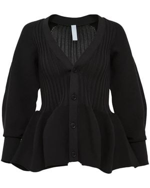 CFCL Cardigan mit Puffärmeln - Schwarz