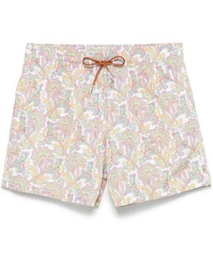 Etro Costume Da Bagno Con Stampa Paisley - Bianco