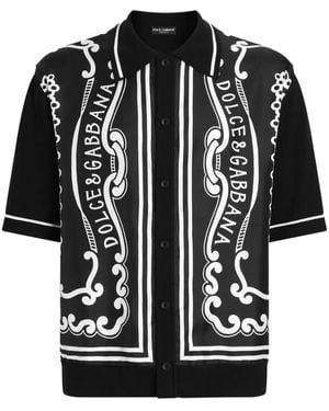 Dolce & Gabbana Short Sleeve Shirt - Black