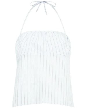 Deiji Studios Gestreepte Top - Wit