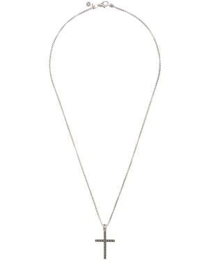 John Hardy Jawan Cross Pendant Necklace - White