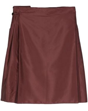 SAPIO Jupe Mi-Longue À Design Portefeuille - Violet