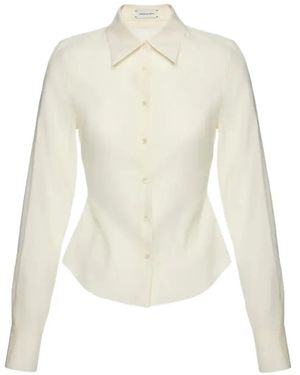 Magda Butrym Fitted Long-Sleeve Shirt - White