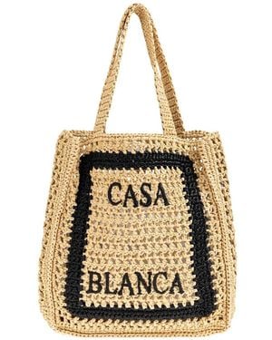 CASABLANCA Tote Bag mit Logo-Print - Mettallic