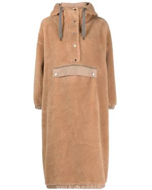 Brunello Cucinelli Hooded Coat - Natural