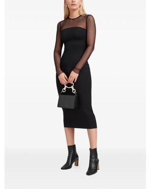 MARCELLA Maite Long-Sleeved Midi Dress - Black