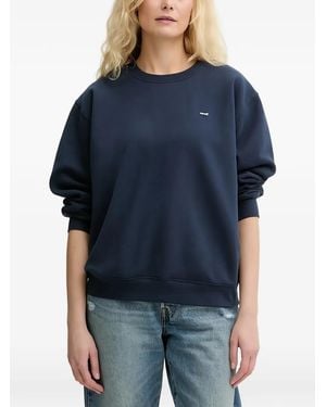 Levi's Logo-Patch Crew-Neck Sweatshirt - Azul