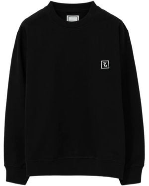 WOOYOUNGMI Sweater Met Logoprint - Zwart