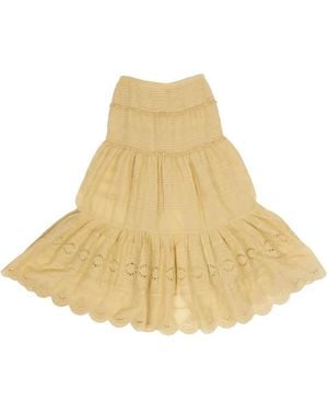 Isabel Marant Paoline Tiered Maxi Skirt - Natural