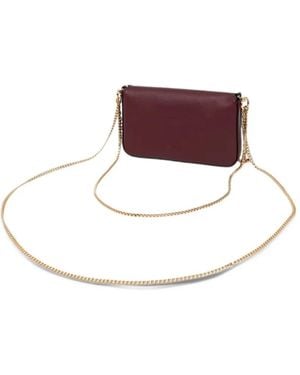 Pinko Charm-Embellished Chain-Strap Tote Bag - White