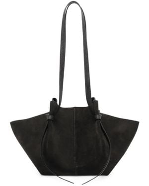 Yuzefi Mochi Suede Shoulder Bag - Black
