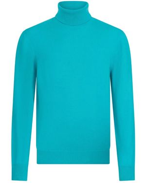 Malo Roll-Neck Jumper - Blue