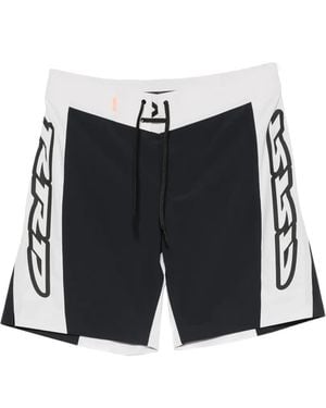 Rrd Logo-Print Panelled Surf Shorts - Black