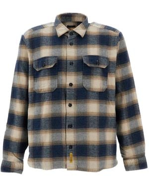 B.D. Baggies Union Check-Print Flannel Shirt - Blue