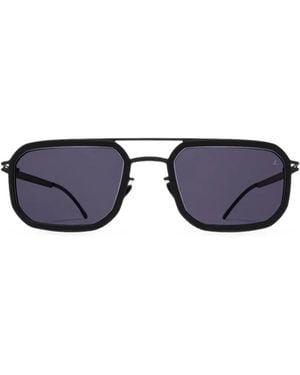 Mykita Geometric-Frame Sunglasses - Blue