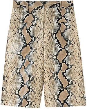 Jil Sander Leather Shorts - Natural