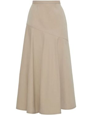 Adam Lippes Tess Midi Skirt - Natural