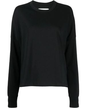 Studio Nicholson Crew-Neck Long-Sleeve Sweatshirt - Black