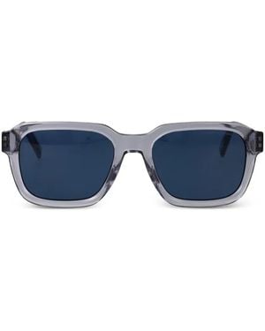 Tommy Hilfiger Zonnebril Met Rechthoekig Montuur - Blauw