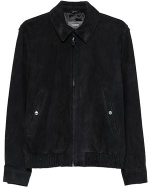 Mackage Giovanni Suede Shirt Jacket - Black