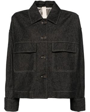 Forme D'expression Oversized Trucker-Jacke - Schwarz