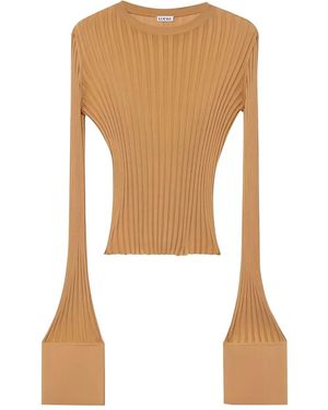 Loewe Fine-ribbed Jumper - ホワイト