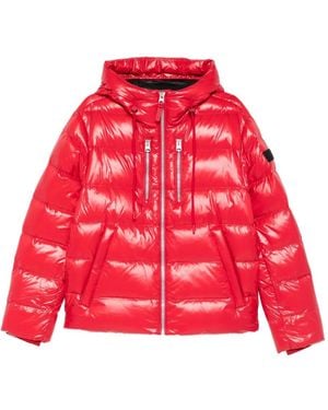 Mackage Veste Zippée Victor-R À Capuche - Rouge