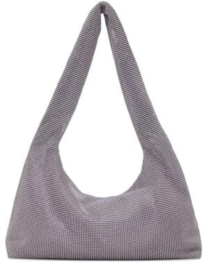Kara Mesh Armpit Shoulder Bag - Purple
