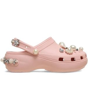 Crocs™ X Simone Rocha Pearl-Embellishment Clogs - Pink