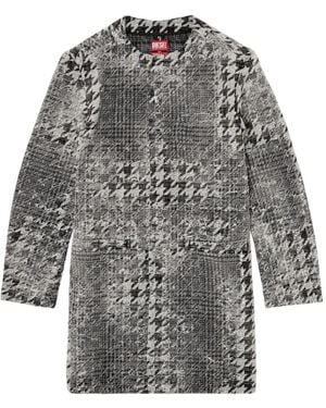 DIESEL Jacquard Denim Coat - Grey