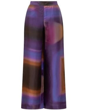 Momoní Marajo Print Trousers - Purple