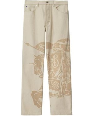Burberry Ekd Jeans - Natural