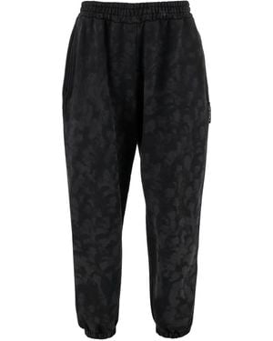 Cultura Elasticated Pattern Ttrack Trousers - Black
