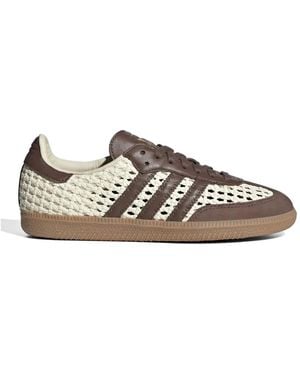 adidas Samba Og Woven-Detailing Trainers - White
