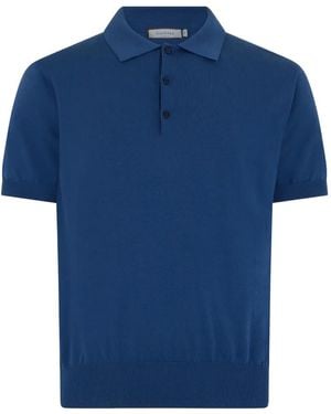 Canali Short-Sleeve Polo Shirt - Blue