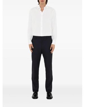 Burberry Wol Trousers - White