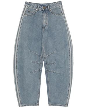 adidas Jeans Mit Hohem Bund - Blau