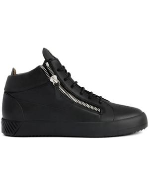 Giuseppe Zanotti Baskets Kriss À Zips Latéraux - Black