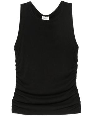 Bobi Ribbed Tank Top - Black