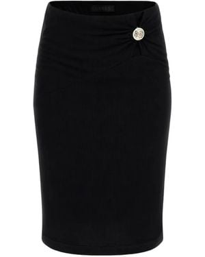 Guess Zama Button-Detail Skirt - Black