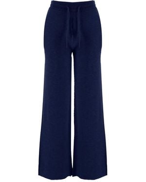 arch4 Drawstring Palazzo Trousers - Blue