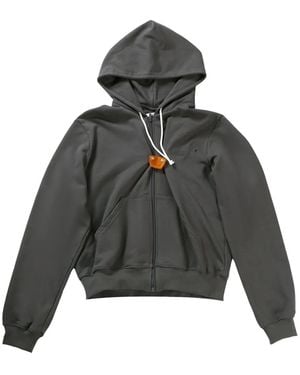 Magliano Logo-Embroidered Hoodie - Grey