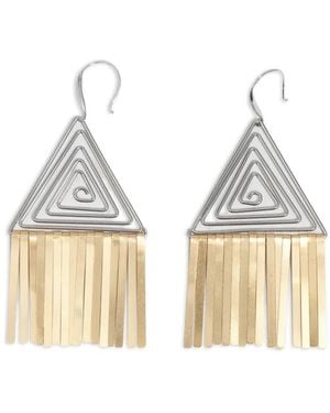 Bimba Y Lola Boucles D'Oreilles À Franges - Neutre