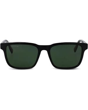 Lacoste スクエアフレーム サングラス - グリーン